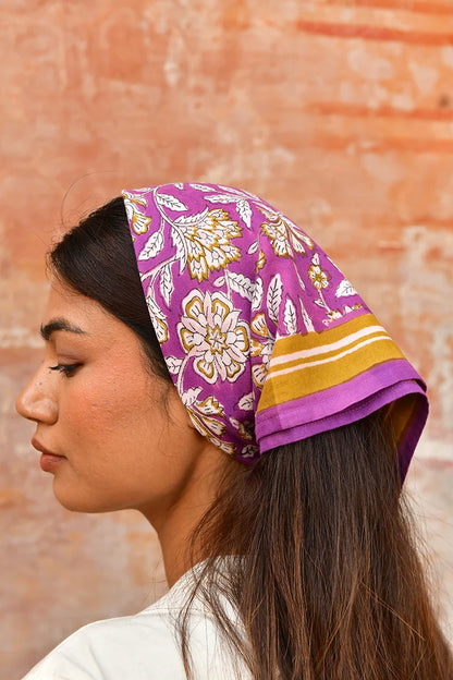 Petit foulard CARTHAGE violet