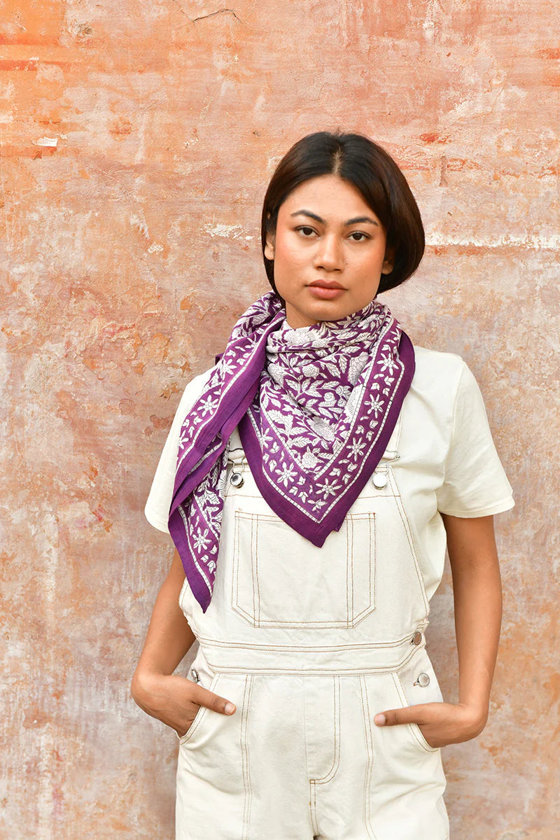 Foulard ANTIOCHE prune