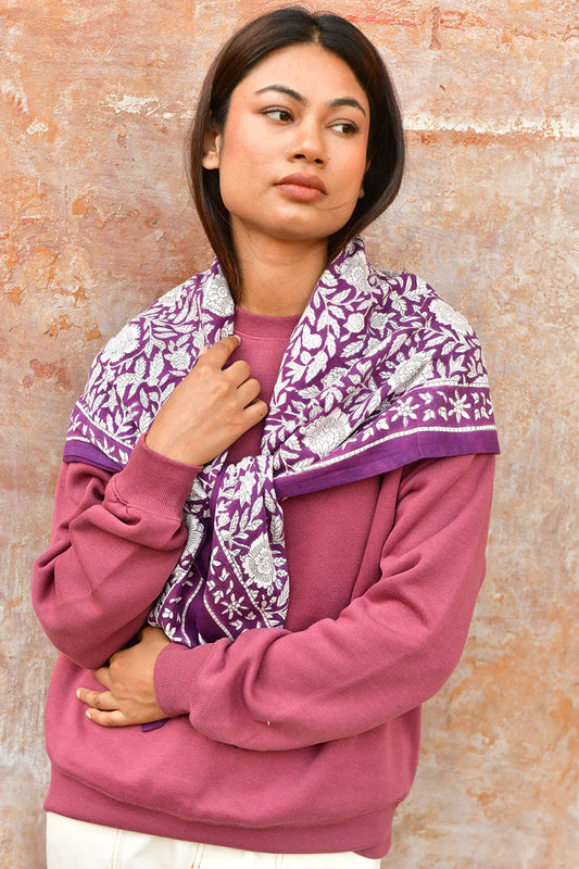 Foulard ANTIOCHE prune