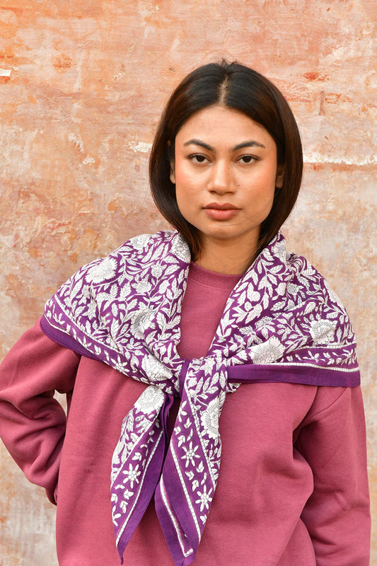 Foulard ANTIOCHE prune