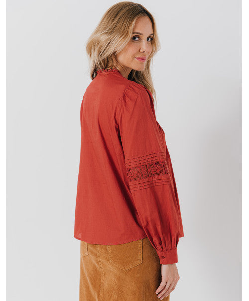 Chemise ADÈLE terracotta