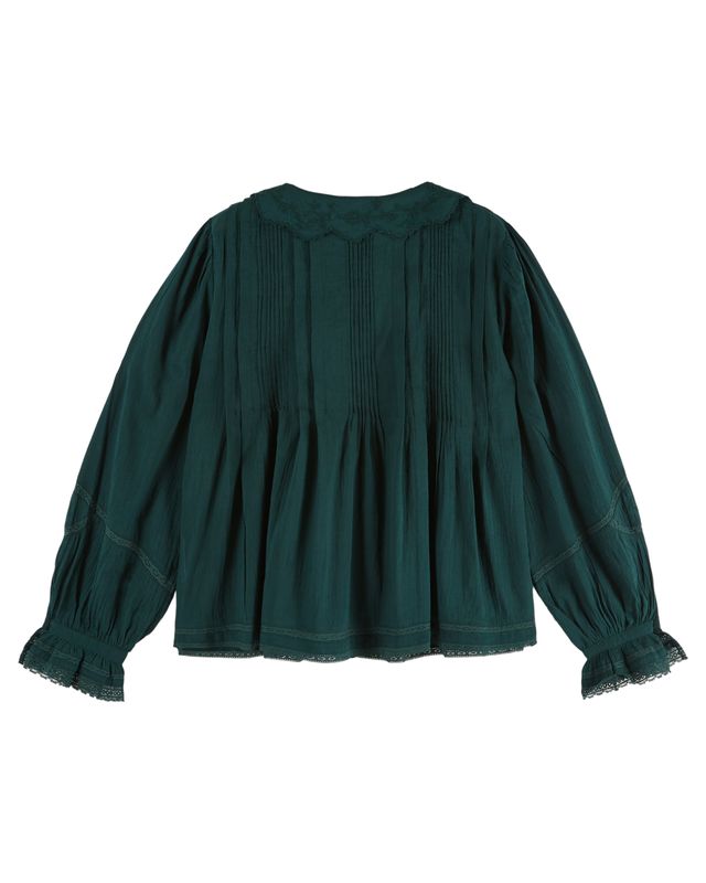 Chemise ELISABETH vert fôret