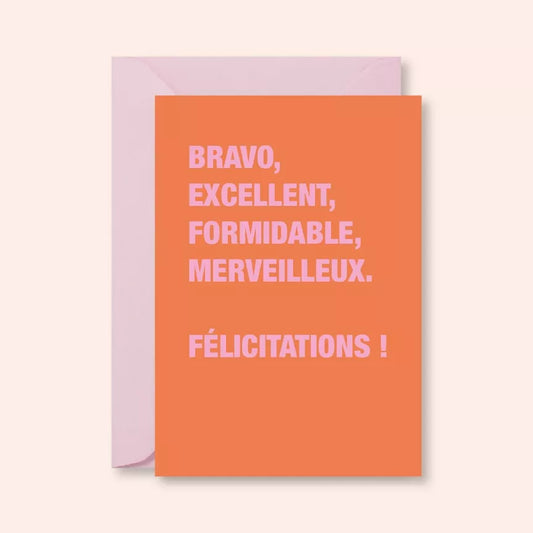 Carte postale FÉLICITATIONS