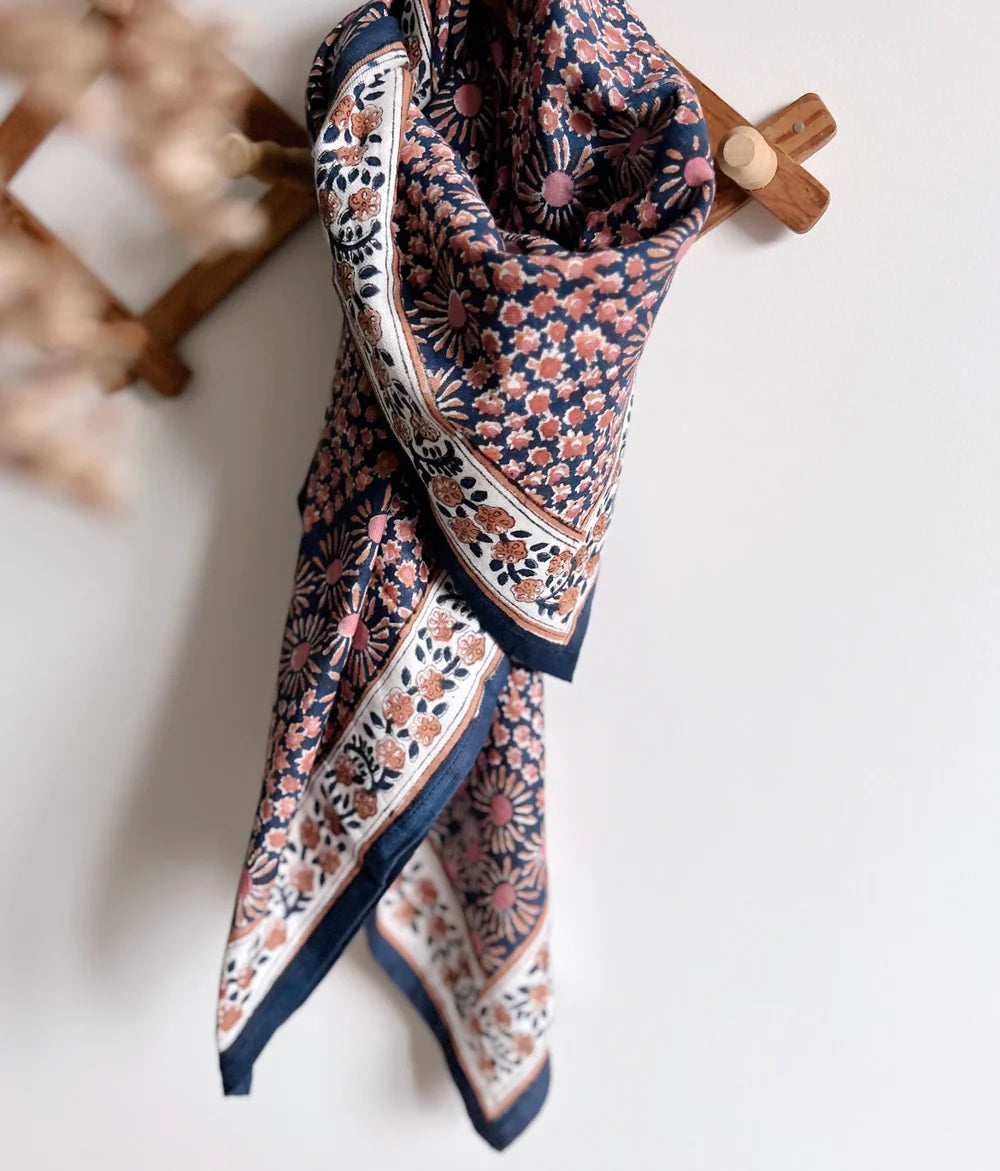 Foulard PATCHWORK bleu