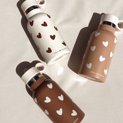Gourde COEURS crème