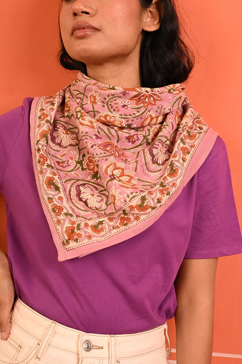 Foulard N°114 rose