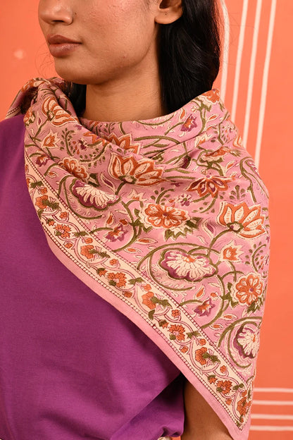 Foulard N°114 rose