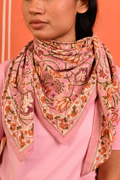 Foulard N°114 rose