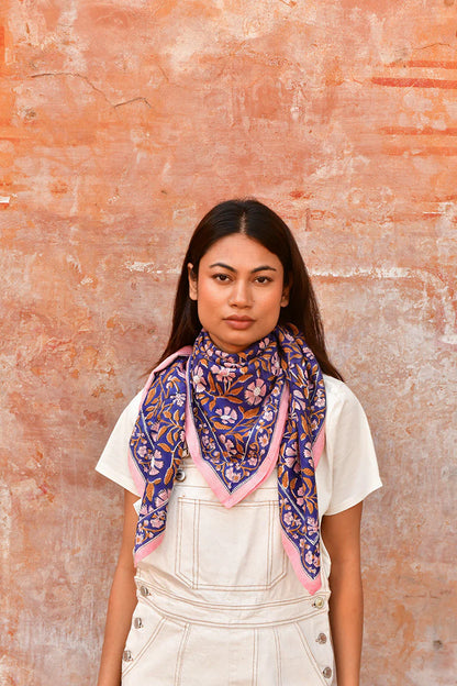 Foulard N°115 cobalt