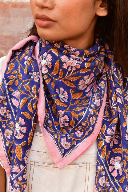 Foulard N°115 cobalt