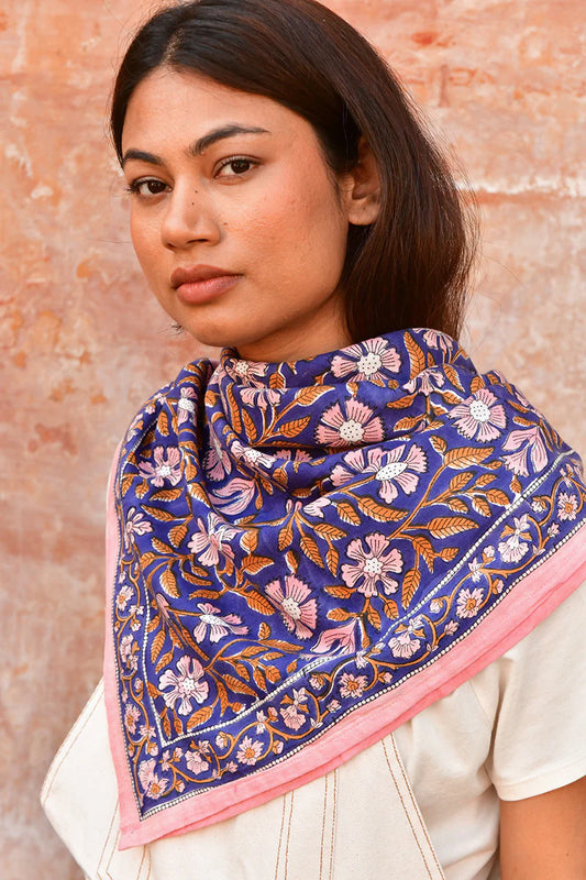 Foulard N°115 cobalt