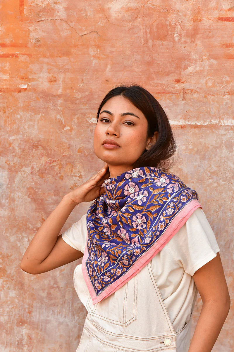 Foulard N°115 cobalt