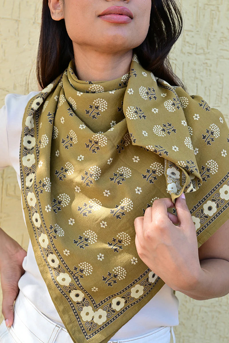 Foulard ANASTASE bistre