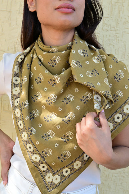 Foulard ANASTASE bistre