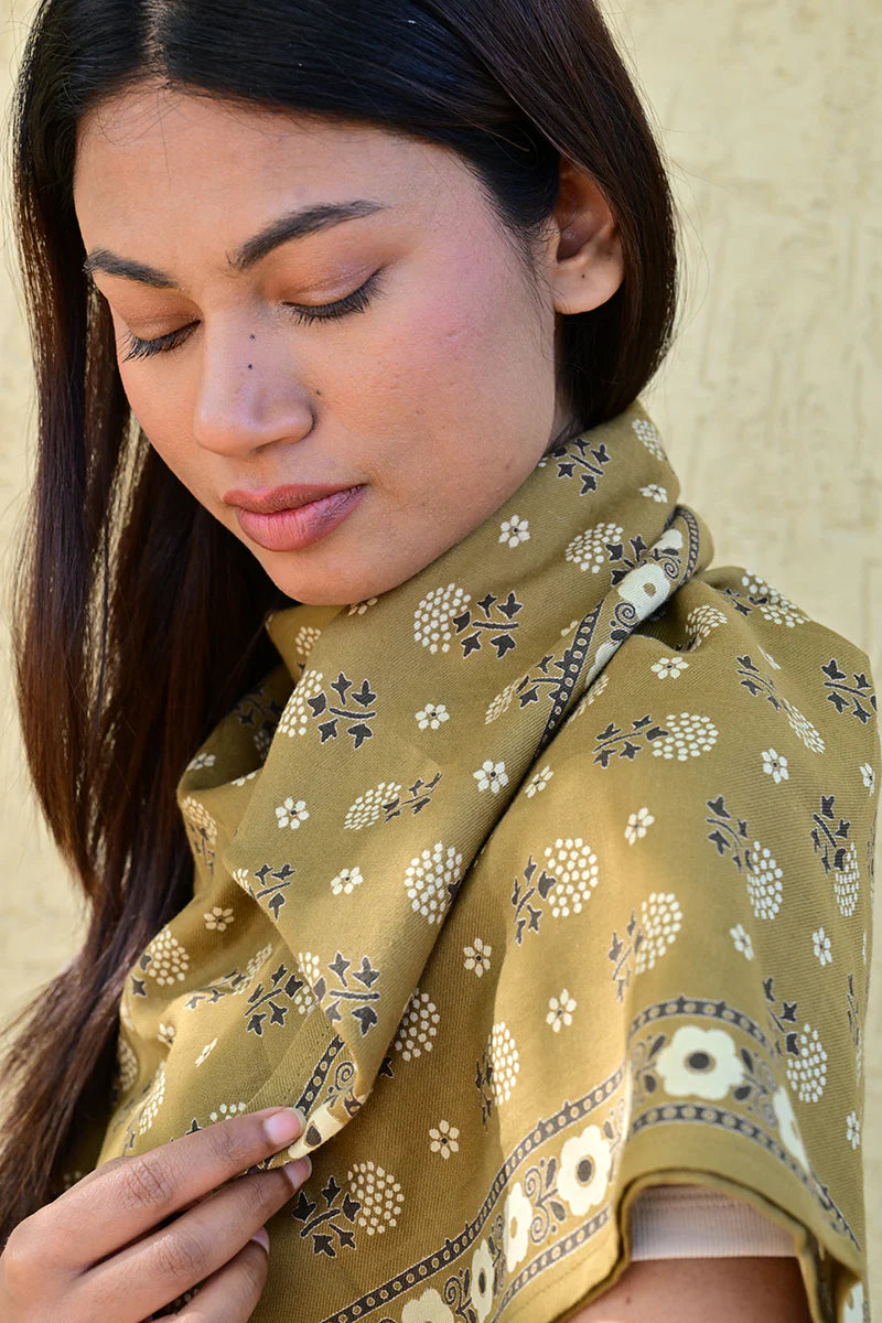 Foulard ANASTASE bistre