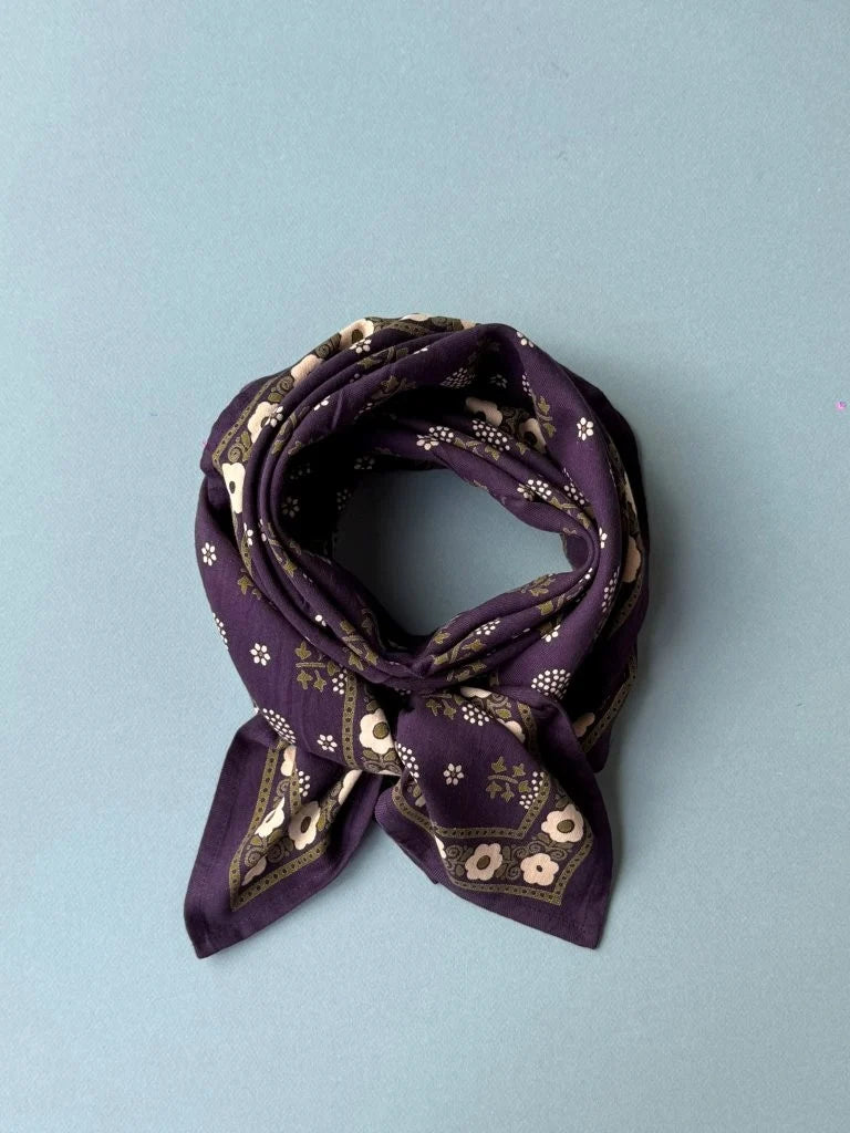 Foulard ANASTASE myrtille