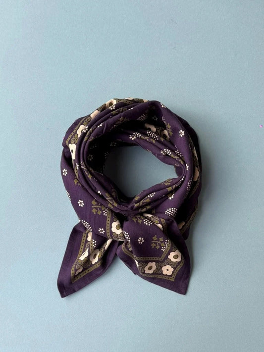 Foulard ANASTASE myrtille