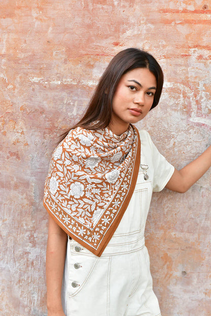 Foulard ANTIOCHE havane