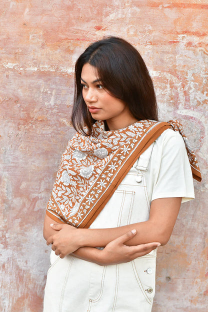 Foulard ANTIOCHE havane