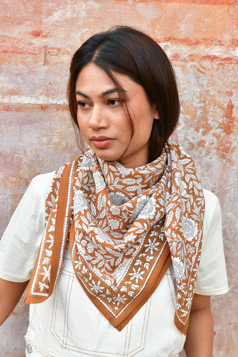 Foulard ANTIOCHE havane