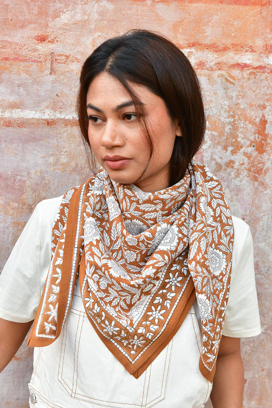 Foulard ANTIOCHE havane