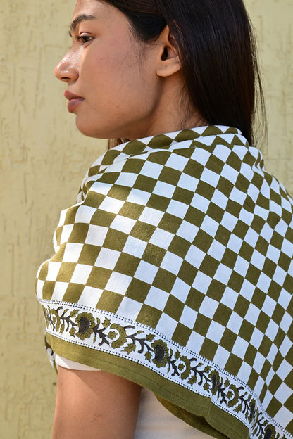 Foulard CHECKS vert