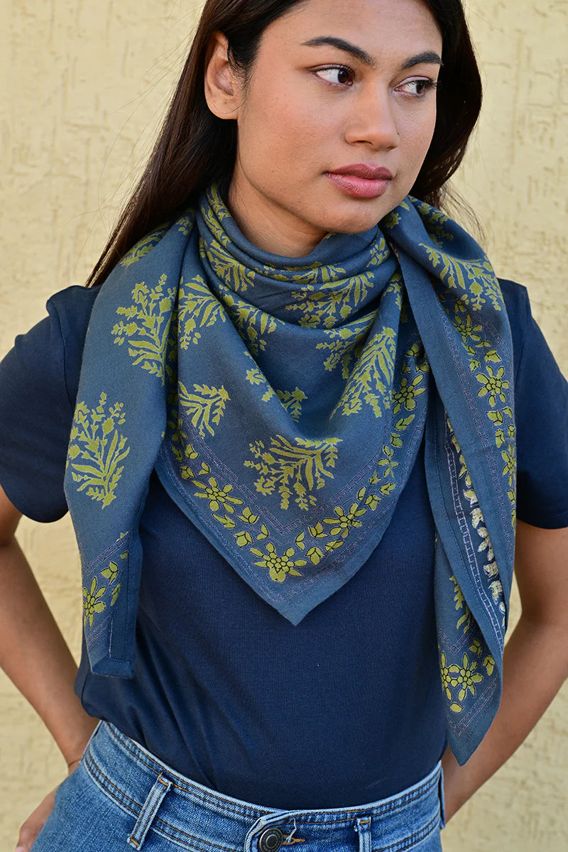 Foulard GALATIE bleu marine