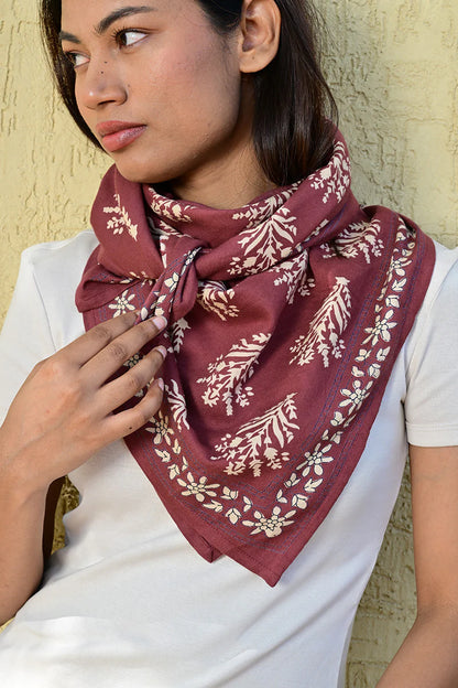 Foulard GALATIE bordeaux