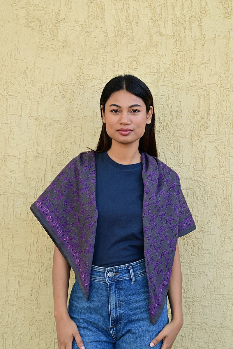 Foulard MERCURE grisaille