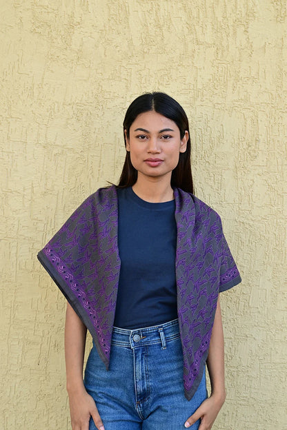 Foulard MERCURE grisaille