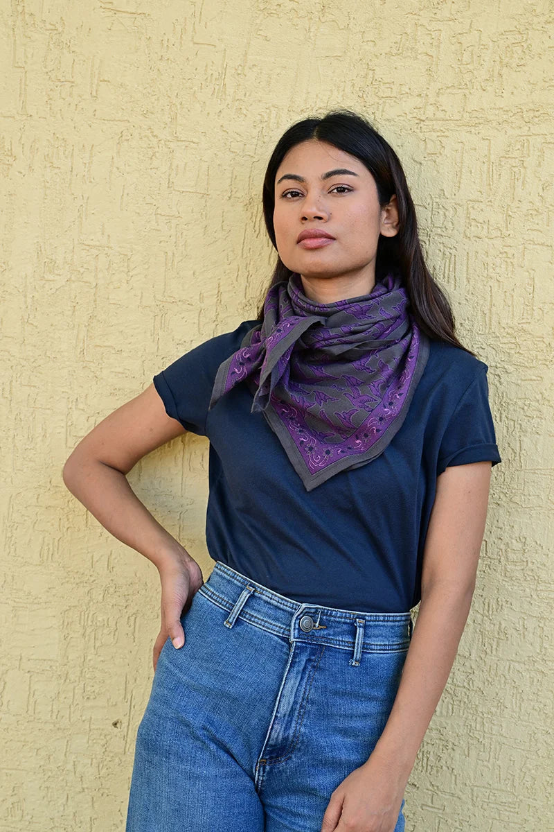 Foulard MERCURE grisaille