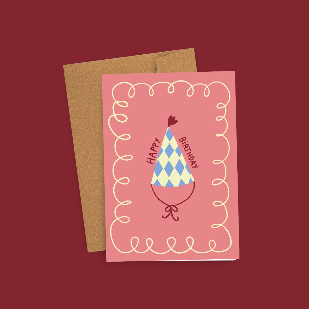 Carte HAPPY BIRTHDAY chapeau