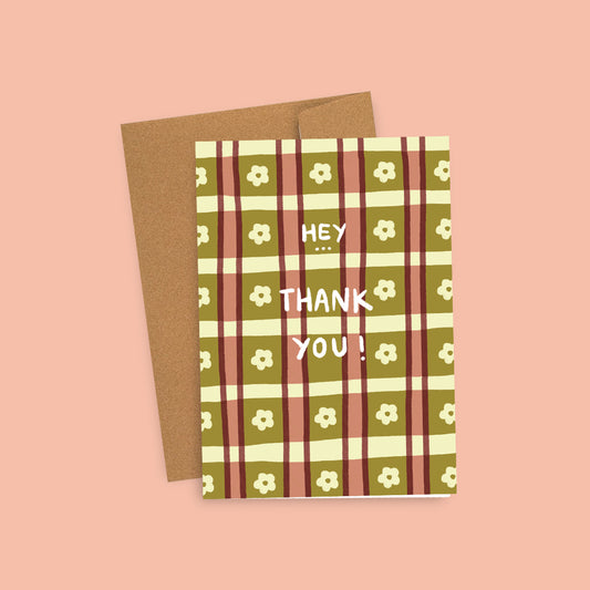Carte HEY THANK YOU