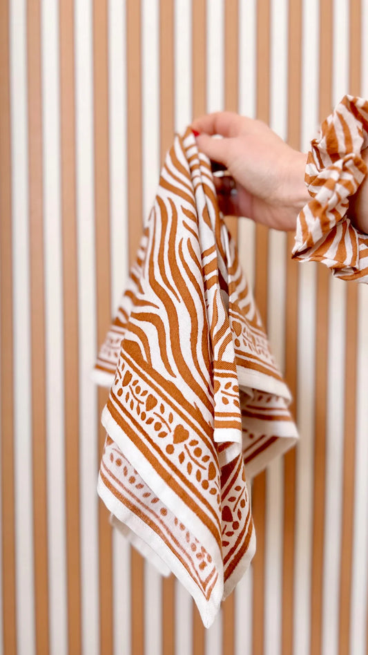 Foulard ZÈBRE camel