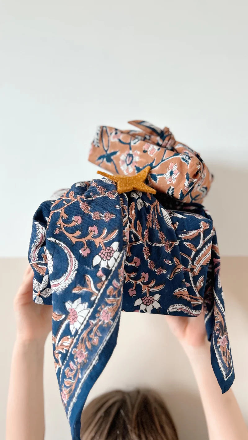 Petit foulard DELHI minuit