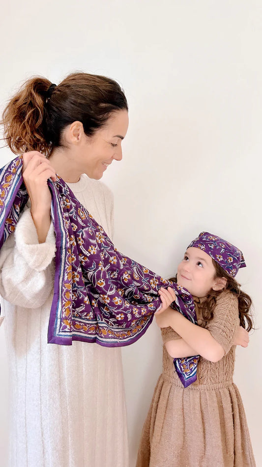 Foulard DELHI purple