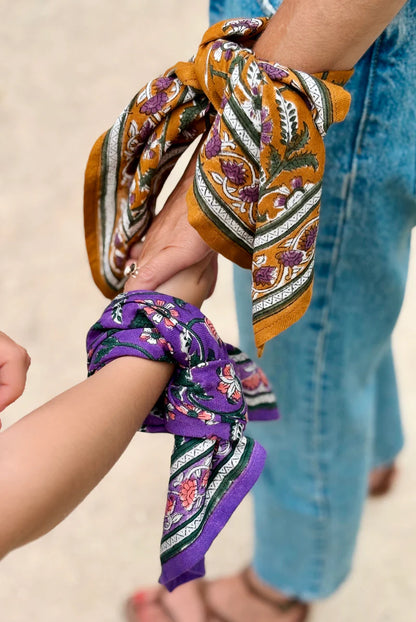 Petit foulard DELHI violette