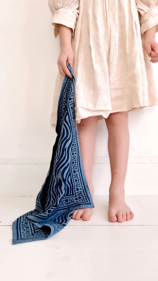 Foulard ZÈBRE bleu