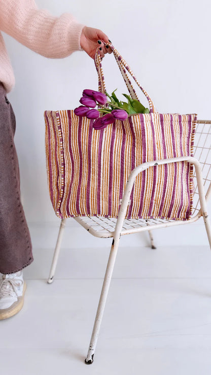 Cabas STRIPE violet