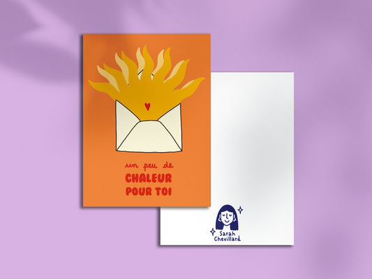 Carte UN PEU DE CHALEUR