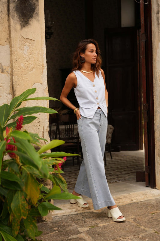 Jeans BASILE denim clair