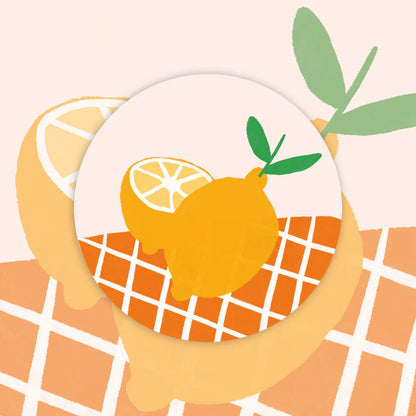 Lot 10 Stickers Lemon Juice