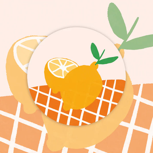 Lot 10 Stickers Lemon Juice
