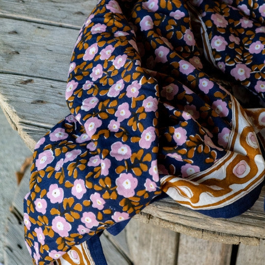 Foulard SEVENTIES marine