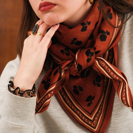 Foulard SISTER  brique