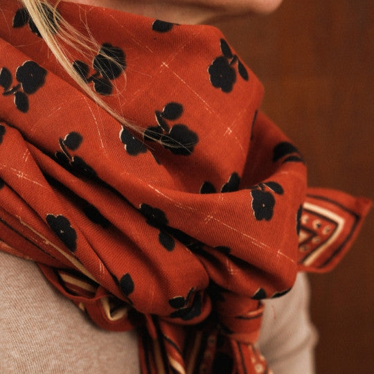 Foulard SISTER  brique