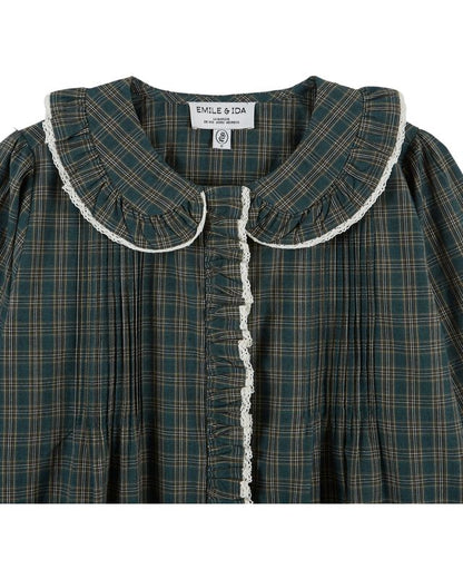 Chemise EBOTO carreaux verte