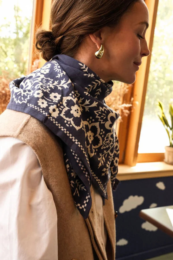 Foulard MYSORE bandana marine