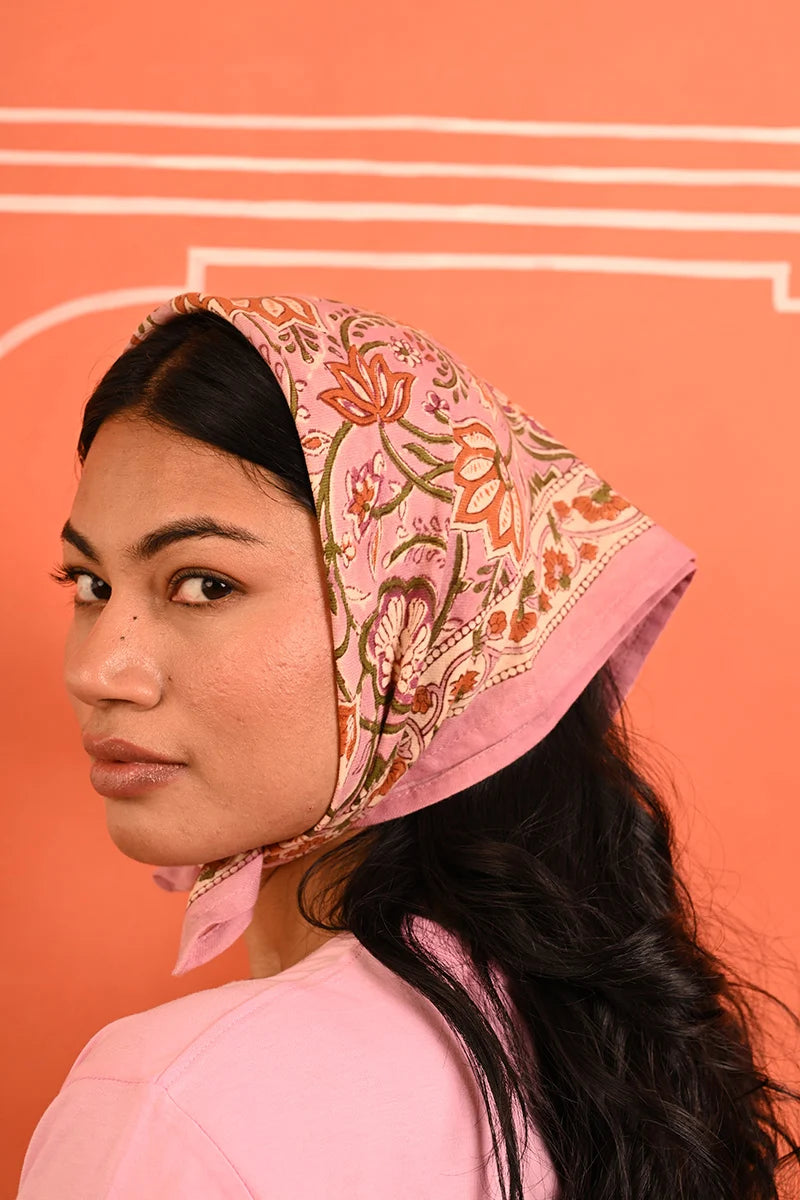 Petit foulard N°114 rose