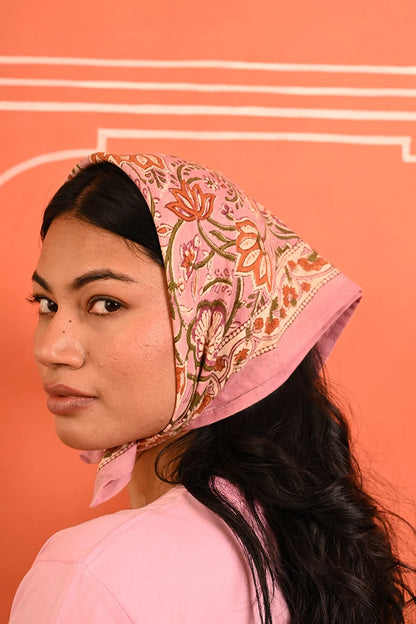 Petit foulard N°114 rose
